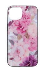 TopQ Kryt Flexible iPhone 14 Pink Flowers 107672