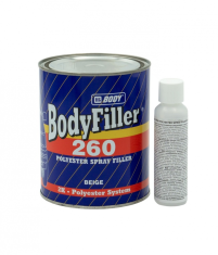 HB BODY 260 BodyFiller (1l) - tmel pro stříkací pistole pro aplikaci v těžko dostupných místech 