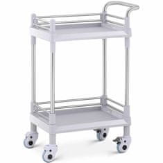 shumee Kosmetický laboratorní vozík na ošetření 2 police 61 x 37 x 91 cm 20 kg