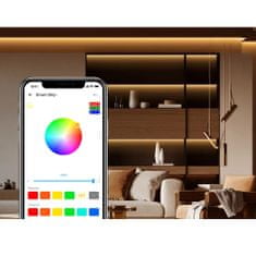 Greatstore Inteligentní RGB vodotěsný LED pásek s dálkovým ovládáním WiFi napájení 5m