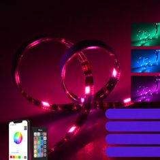 Greatstore Inteligentní RGB vodotěsný LED pásek s dálkovým ovládáním WiFi napájení 5m