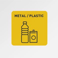 shumee Koš na tříděný odpad 60 l - kovový plast