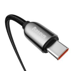 Greatstore Kabel USB-C - USB-C s displejem pro měření spotřeby 2 m - černý