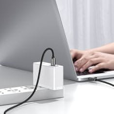 Greatstore Kabel USB-C - USB-C s displejem pro měření spotřeby 2 m - černý