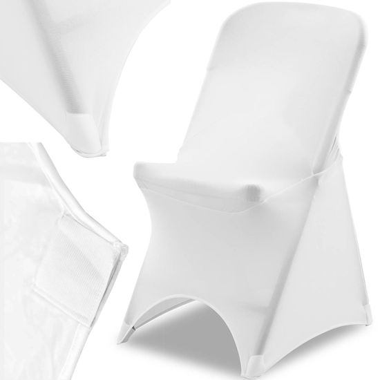 Greatstore Flexibilní univerzální potah na židli bílý