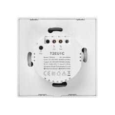 Greatstore Jednokanálový dotykový světelný spínač WiFi tlačítko bílý T2EU1C-TX