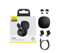 shumee Encok TWS Bluetooth 5.3 bezdrátová sluchátka černá