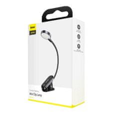 Greatstore Mini LED lampa na čtení s klipem šedá