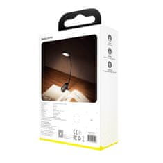 Greatstore Mini LED lampa na čtení s klipem šedá