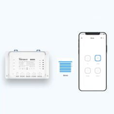 shumee Inteligentní 4kanálové proudové spínací relé WiFi bílé 4CHR3