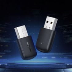 Greatstore Externí síťová karta USB - WiFi 2,4GHz / 5GHz 11ac AC650 - černá