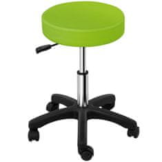 Greatstore Otočná kosmetická stolička na kolečkách Physa AVERSA zelená