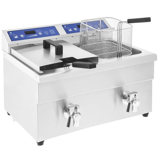 Greatstore Royal Catering 2x 10l indukční dvojitá fritéza 7000W 230V