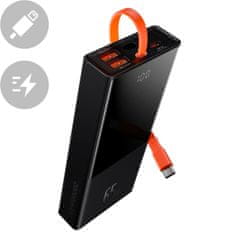 Greatstore Powerbanka 20000mAh 65W 2xUSB USB-C kabel USB-C Quick Charge černá