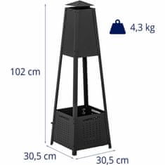 shumee Zahradní krbové ohniště na terase 30 x 30 x 100