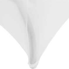 Greatstore Univerzální elastický potah na obdélníkový stůl 180 x 74 cm bílý