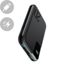 Greatstore Powerbanka 10000mAh 20W Quick Charge 2xUSB 1xUSB-C černá