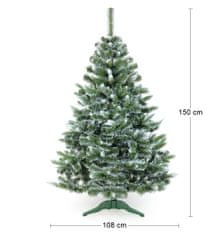 nabbi Vánoční stromek Christee 14 150 cm - zelená/bílá