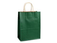 Kraftika 12ks zelená tmavá dárková taška, dárkové tašky
