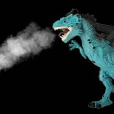 WOWO Interaktivní RC Dragon Dinosaurus s Dálkovým Ovládáním, Chůzí, Řevem a Párou, 41 cm