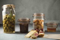 Kilner  Zavařovací sklenice 1,8 l. Facetované zavařovací sklenice Clip Top / Kilner