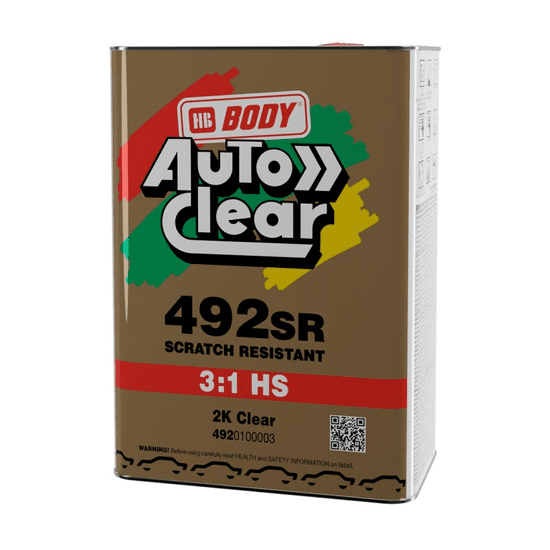 HB BODY 492 (3l) - ultramatný lak vysoké kvality pro opravy autolaků