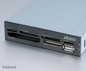 Akasa int. USB 2.0 interní čtečka karet + USB 2.0