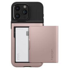 Spigen Slim Armor CS pancéřové pouzdro na iPhone 15 PRO 6.1" Rose gold