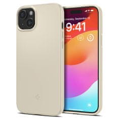 Spigen Thin Fit silikonové pouzdro na iPhone 15 PLUS 6.7" Sand beige