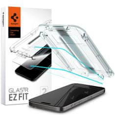 Spigen TEPELNÉ SKLO SPIGEN GLAS.TR "EZ FIT" 2 BALENÍ IPHONE 15 PRO CLEAR