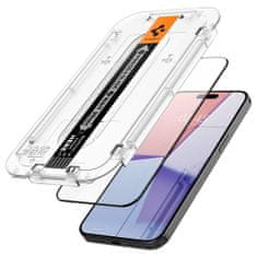 Spigen TVRZENÉ SKLO SPIGEN GLAS.TR "EZ FIT" FC IPHONE 15 PRO ČERNÉ