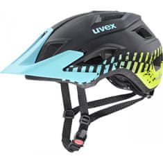 Uvex Přilba Access - černo-aqua-limetková mat - Velikost 52-57 cm