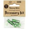 Čepičky X Chris King MK2 Tubeless Valves Accessory Kit - 1 pár, smaragdově zelená