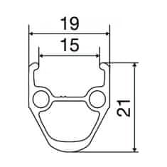 MAVIC Ráfek CXP - 32 děr, 622x15c, černá (28)