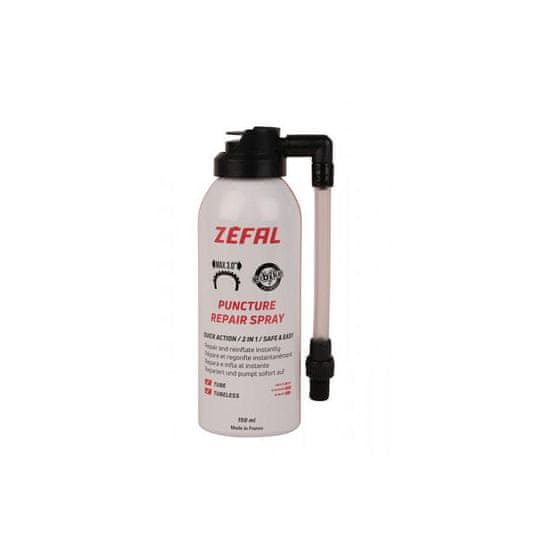 Zéfal Repair Spray 150 ml - pro okamžitou opravu defektu, pro pláště bezdušové nebo s duší