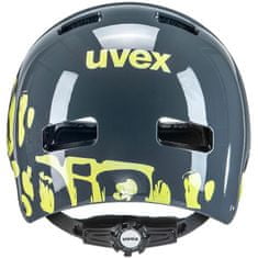 Uvex Přilba Kid 3 - dětské, šedo-limetková Dirtbike - Velikost 51-55 cm
