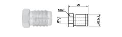 shumee Konec brzdového lanka. M12X1