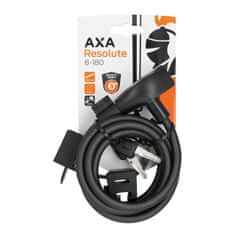 AXA Zámek Resolute 180/8 - lankový, na klíč, černá