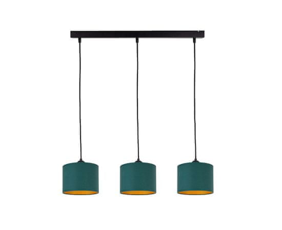 Greatstore 3xE27 FLOW GREEN závěsná lampa