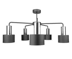 shumee Stropní svítidlo 5xE27 LUCE BLACK/SILVER