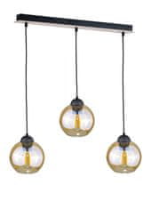 Greatstore Závěsná lampa AMBRE WOOD 3xE27