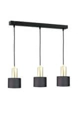 shumee Závěsné svítidlo 3xE27 LUCE BLACK GOLD