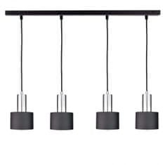 Greatstore Závěsné svítidlo 4xE27 LUCE BLACK SILVER