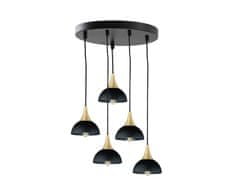 Greatstore Závěsná lampa 5xE27 REA GOLD