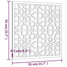 Vidaxl Zahradní nástěnná dekorace 55 x 55 cm corten Maurský design