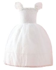 EXCELLENT Dívčí šaty s žabičkováním vel. 104 - Nevěsta