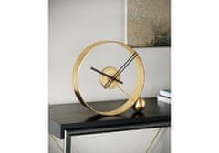 Mclock Designové stolní hodiny Endless antik gold/black 32cm