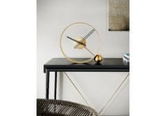 Mclock Designové stolní hodiny Endless antik gold/black 32cm