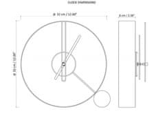 Mclock Designové stolní hodiny Endless antik silver/silver 32cm