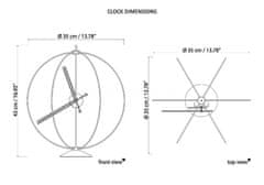 Mclock Designové stolní hodiny AT317 Atom 35cm